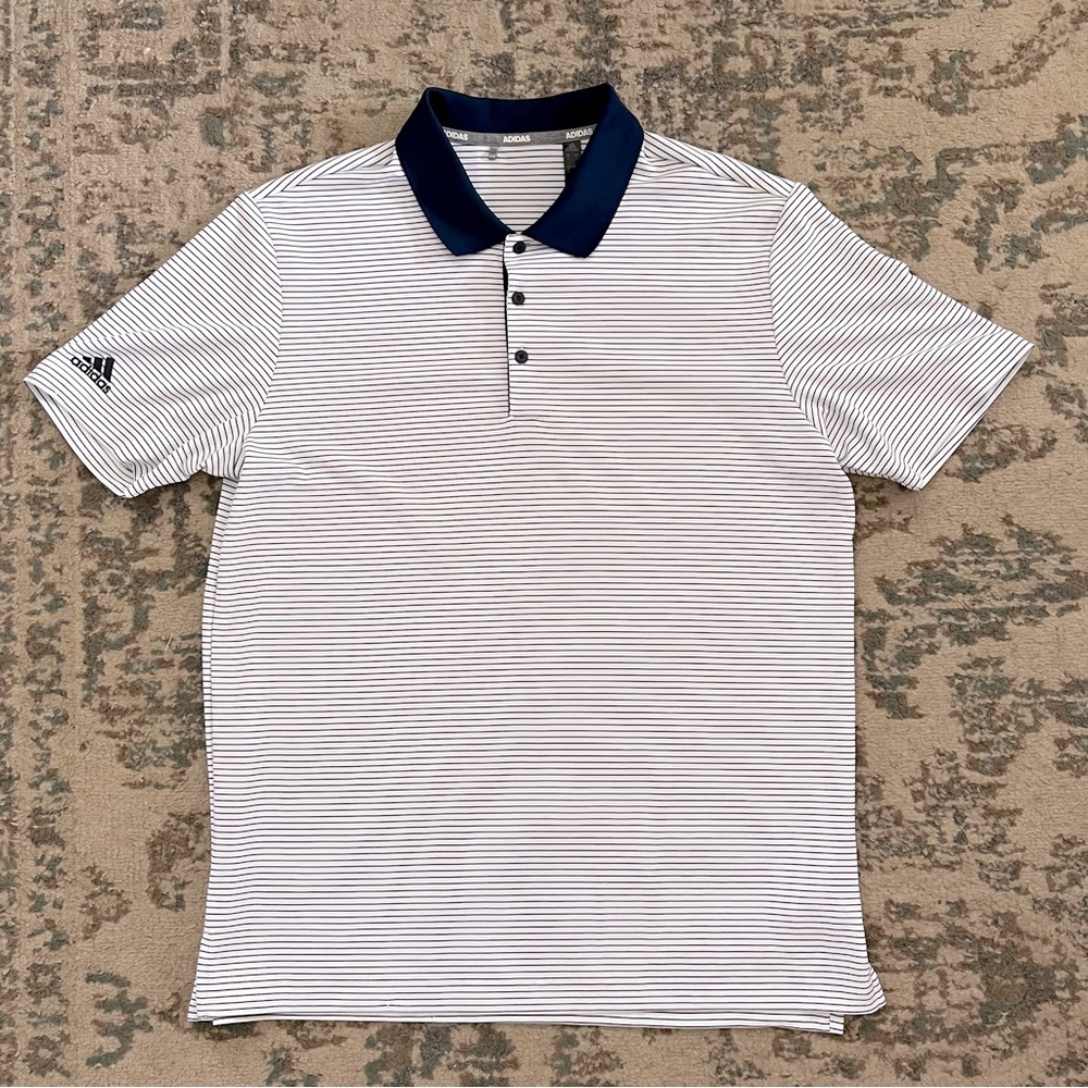 Adidas Men’s Performance Striped Polo Shirt